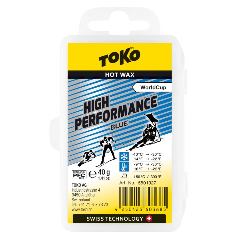 Toko High Performance Hot Wax Blue 40g