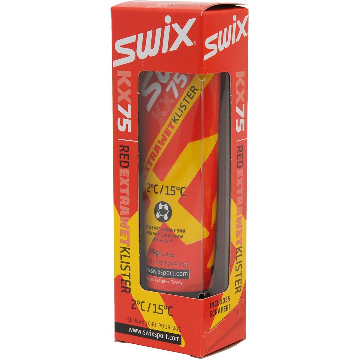 Swix KX75 Red Extra Wet Klister 55g +2°/+15°C